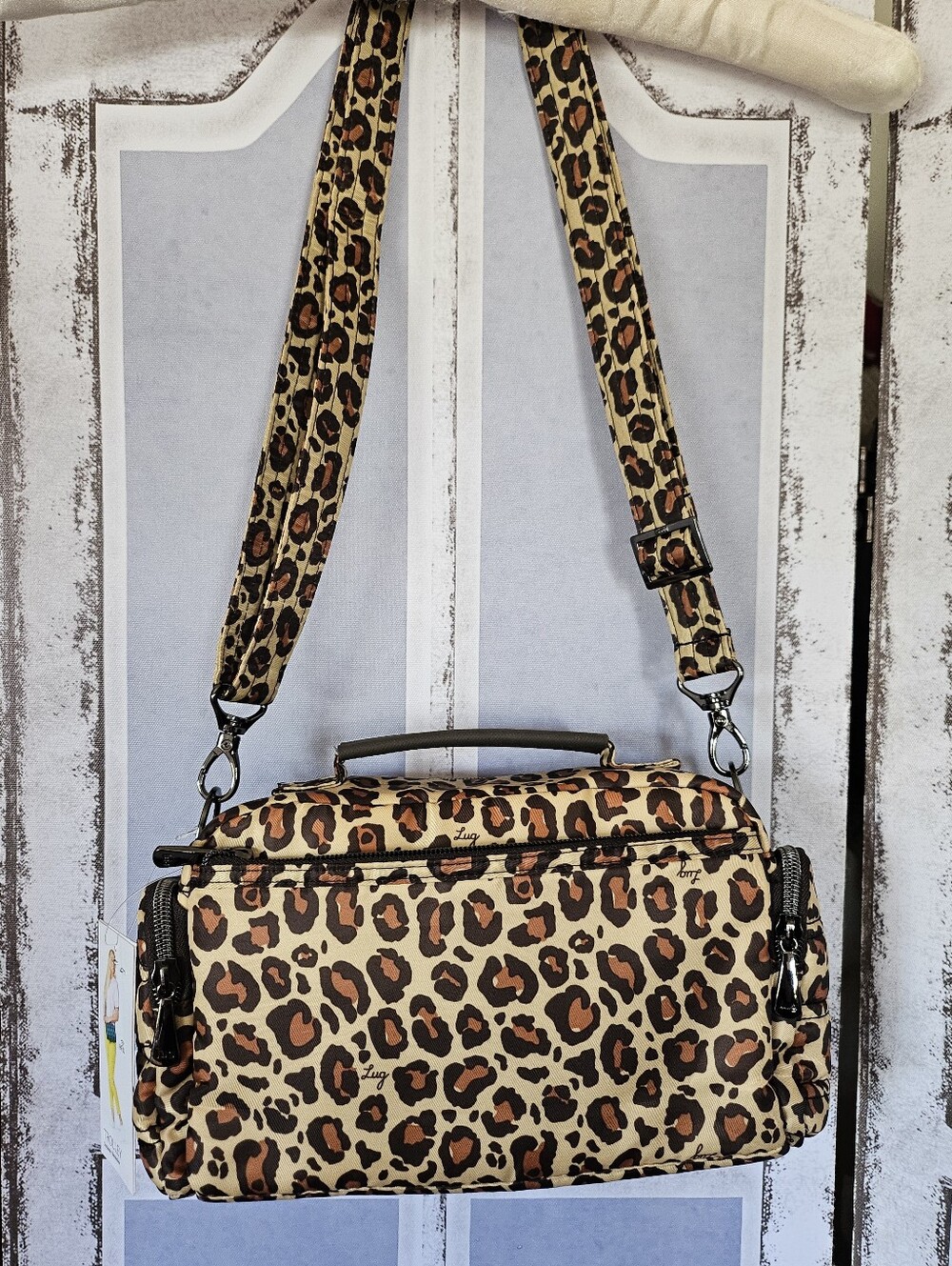 $90 Retail NWT Lug Leopard Trolley Crossbody - Rare, Sold-Out Gem! - Picture 2 of 16